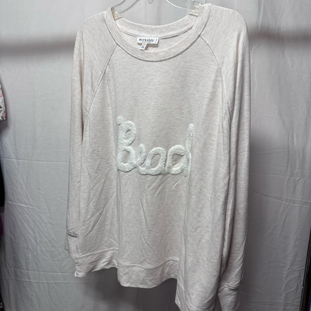 Workshop Republic Clothing Cream Sweatshirt